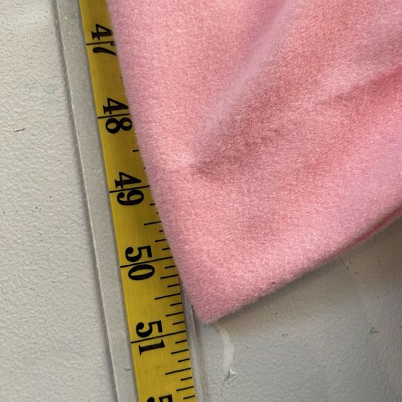 Vintage Womens Night Gown Medium Pink Zip Up Pocket Retro 70s Housecoat Long - Picture 8 of 10